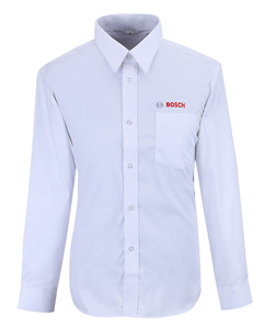 博世白色長(zhǎng)袖襯衫