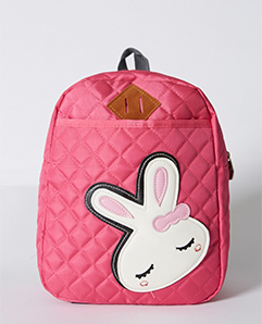 紅色白兔卡通書(shū)包