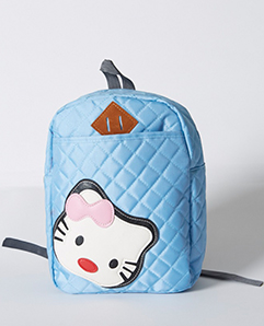 藍(lán)色卡通貓咪書(shū)包