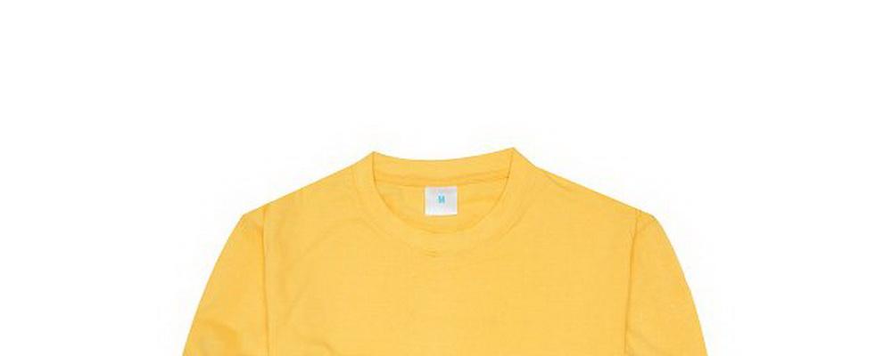 黃色文化衫定做款式哪里做好了