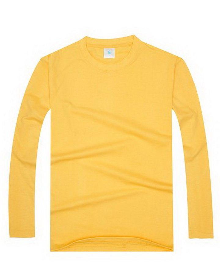 多色可選長(zhǎng)袖圓領(lǐng)文化衫定做