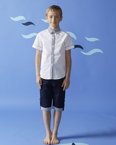 夏季白色清涼英倫款學(xué)生校服園服